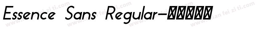 Essence Sans Regular字体转换